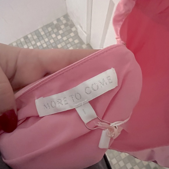 REVOLVE Kimberly Satin Mini Dress Baby Pink Large - Picture 9 of 11